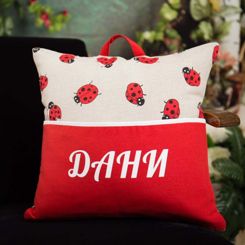 Декоративна калъфка с джоб "Калинка"